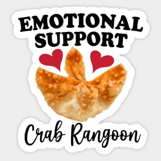 Crab Rangoon| Meme stickers, adult Shirt, stickers, self care stickers Sticker